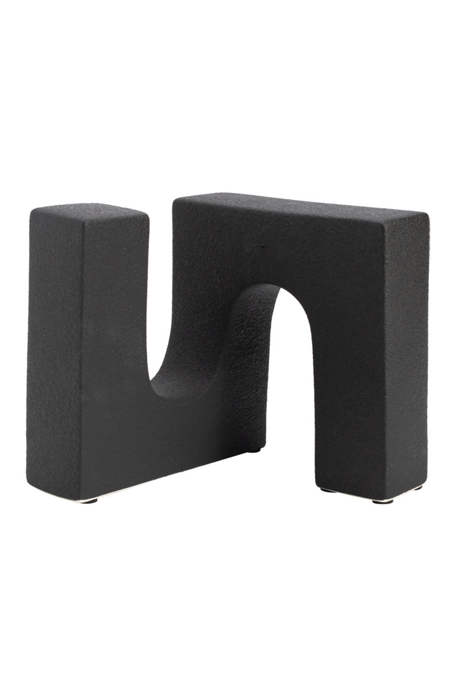 Black Ceramic Bookend Karen Richani